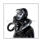 Preview: Deluxe Draeger ELITE gasmask-zipperhood-system SMELLBAG-E with neckrespirator-rubbersmell-bag-set